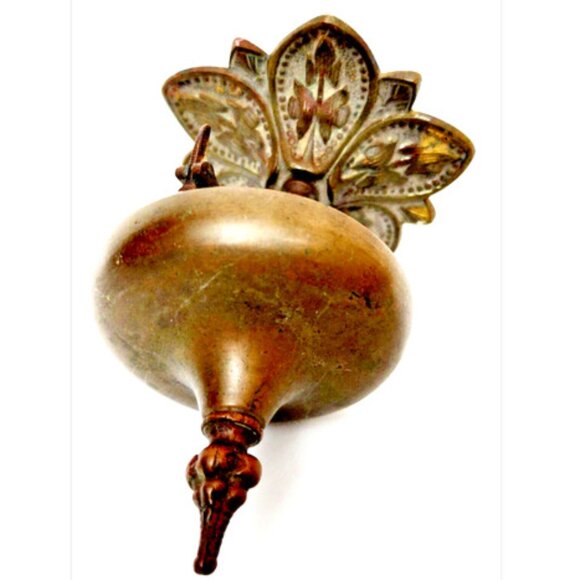 Antique RARE Bronze 19th Century Ornate Victorian Base Hotel Desk Counter Bell - Picture 7 of 8